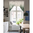 thumbnail image 5 of Farmhouse Mist Forest Kitchen Swag Valances for Windows, Vintage Trees Natural Landscape Swag Valances Curtains for Living Room, Rod Pocket Window Treatments for Bathroom, Bedroom, Cafe, 56"x36", 5 of 6