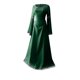 thumbnail image 1 of Womens Halloween Costumes 2024 Cosplay Gothic Dresses Women Medie Dress Renaiss Fit Irregular Long Sleeve Cosplay Maxi Dress, 1 of 3