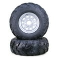 thumbnail image 2 of WANDA ATV Tire & wheel 25x10-12 8-Ply Mud Sling on 4-110 PCD 5+2 OS Silver Wheel-17035,SET 2, 2 of 3