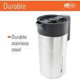thumbnail image 4 of GSI Outdoors, JavaPress en Acier Inoxydable Glacier, Tasse à Café Pressée 30oz pour Camping, Brossé, 4 of 8