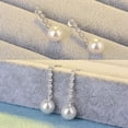 thumbnail image 4 of Sonducket 2 piezas de cobre para mujer, perla, gota para el oído, reemplazo decorativo elegante, pendiente de moda, joyería, regalo de cumpleaños Ropa, zapatos y accesorios Miscelánea Sonducket AP018913-01, 4 of 6