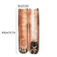 thumbnail image 3 of Norbi 3D Animal Paw Socks for unisex 1/3 Pair Funny 3D Print Pig Dog Tiger Stockings Novelty Socks Gag Gifts, 3 of 5