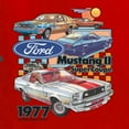 thumbnail image 6 of Wild Bobby Ford Mustang II Supercoupe 1977 Cars and Trucks Men Graphic Tee, Red, X-Large, 6 of 6