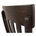 thumbnail image 5 of Signature Design by Ashley Haddigan Faux Leather Cushioned Rake Back Dining Chair, Set of 2, Dark Brown, 5 of 6
