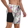 thumbnail image 2 of Fotbe Orchids Flowers Men’s Swim Trunks Quick Dry Swim Shorts Board Shorts with Mesh Lining-Large, 2 of 9