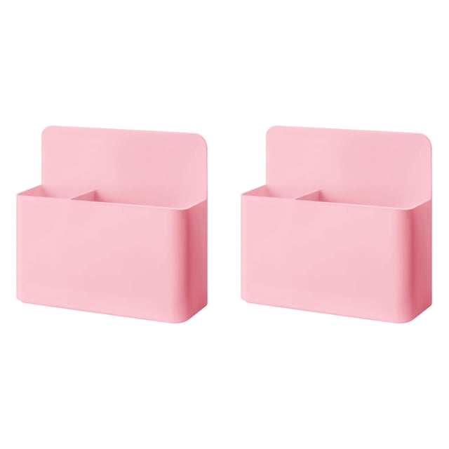 2Pc Magnetic Chalk Boxes Magnetic Chalk Box Plastic For Classroom Office Desk Pink