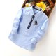 thumbnail image 4 of Odeerbi Camisa de Vestido de Algodón de Chicos y Niñas Lindas Camisas de Uniforme Escolar de Manga Larga Bordadas Con Bolsillo, 4 of 6