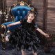 thumbnail image 3 of Little Girls Sequined Party Ball Dress With Big Bow Headband, Kids Special Party Prom Dress, Dance Performance Dress Princess Dr, 3 of 5