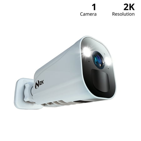 Night Owl - Indoor/Outdoor Wire Free 2K Security Camera with 2-Way Audio - White