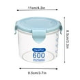 thumbnail image 2 of Recipientes de plástico para almacenar alimentos | Organizadores de cocina herméticos | Contenedores apilables para refrigerador, 2 of 5