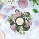 thumbnail image 5 of Guirnalda de Hortensias para Velas | Corona Floral Artificial de Plástico para Velas Cilíndricas y En Lata | Decoración de Mesa En Blanco, Rosa y Azul | Centro de Mesa para Fiestas | Decoración para, 5 of 6