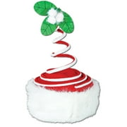 Springy Mistletoe Hat Festive Holiday Christmas Cheer Costume Accessory