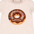 thumbnail image 3 of Inktastic Kawaii Happy Donut Chocolate Baby Fleece Romper, 3 of 4