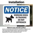 thumbnail image 3 of (2 Pack) Working Dogs In Training Do Sign, 3 of 7
