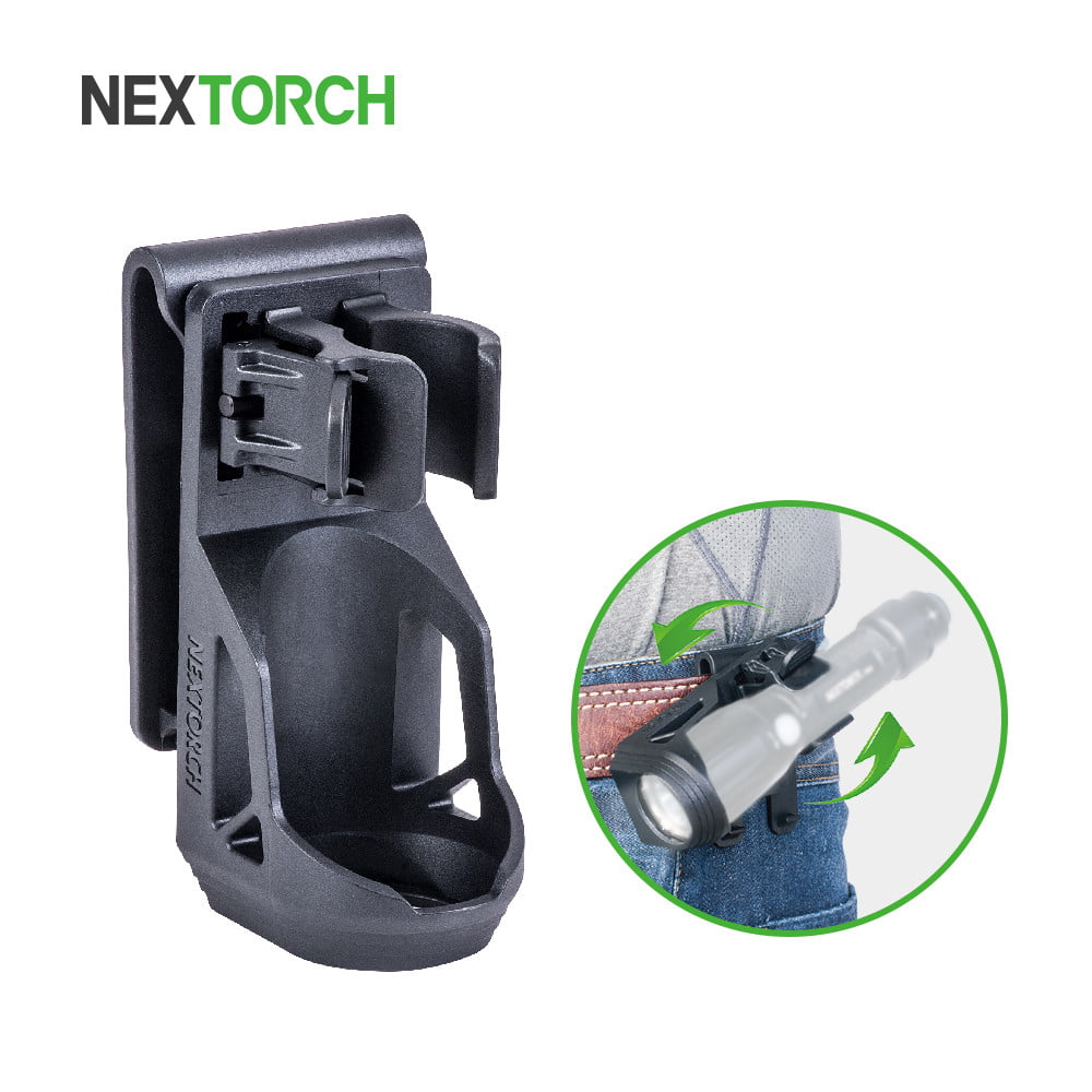 NEXTORCH 360°Tactical Flashlight Angle Rotatable Holster Duable Torch Holder