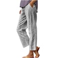 thumbnail image 2 of Tnhcen Women's Spring Autumn Versatile Printed Straight Leg Casual Pants S-2XL – Comfy Lightweight Baggy Fit Flattering Straight Cut Easy-to-Wear for Every Occasion, 2 of 5