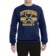thumbnail image 2 of Wild Bobby City of Pittsburgh Hockey Fantasy Fan Sports Unisex Crewneck Sweatshirt, Navy, Medium, 2 of 5