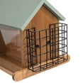 thumbnail image 4 of Vibrant Life Wood Hopper Bird Feeder with Double Suet Cages, 10 lb Capacity, 4 of 9