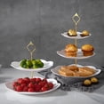 thumbnail image 3 of Plato de fruta de tres capas de estilo europeo, plato de fruta seca, bandeja de postre para té de la tarde, mesa de postres, soporte para pasteles de varias capas, mesa para pasteles, 3 of 5