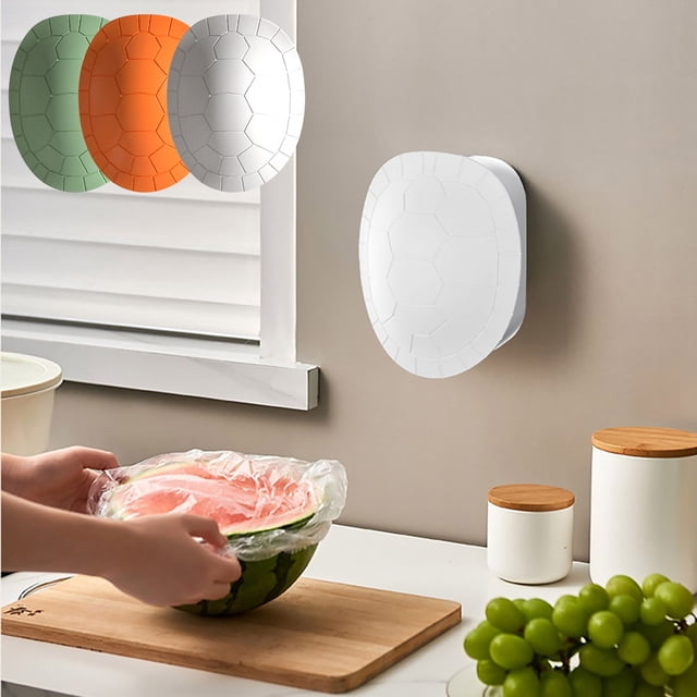 Clearance! Gspmoly Plastic Wrap Storage Box Kitchen Wall Mounted Large Capacity Hole Plastic Wrap Wall Mounted Collection Box Clearance