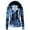 Blue, variant on Babysbule Womens Coats Women Fashion Casual Tie-Dyed Print Zipper Long Sleeve Pocket Loose Coat