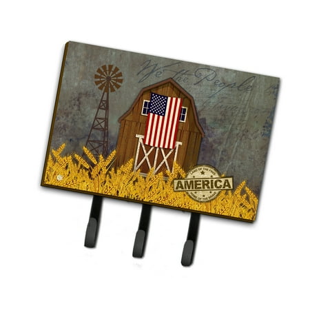 

Carolines Treasures VHA3036TH68 Patriotic Barn Land of America Leash or Key Holder Triple multicolor