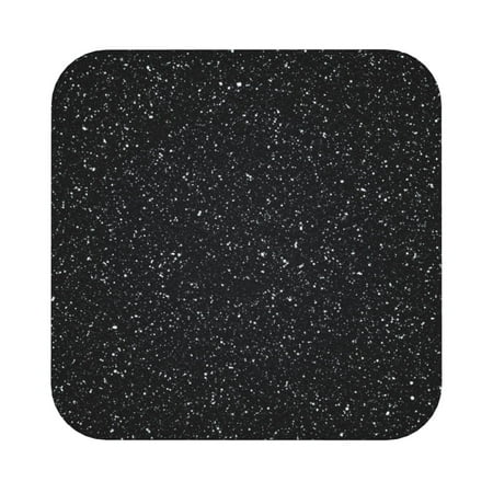 

Zeuib Black Glitter Print Set of 6 Coasters for Drinks Glass & Cups Stain Protection Table Coaster Set Decorative Coffee Cup Coasters Housewarming Gift for Home Decor Square