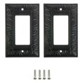 thumbnail image 1 of Iluminación elegante | Placas de pared de arquitectura negra biselada | Cubiertas para enchufes e interruptores eléctricos | Estilo: 1 decorador de grupo (paquete de 2), 1 of 1