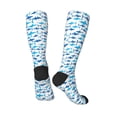 thumbnail image 4 of Fotbe Party Shark Cute print Women's Men's Novelty Crew Socks Cotton Socks Knee High Socks for Walking,Running,Nurses,Pregnancy, 4 of 9
