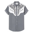 thumbnail image 4 of YANGXINX Mens Short Sleeve Graphic Shirts Western Vintage Print Button Down Tops 2026 Stylish Casual Comfort Classic Fit Shirt, 4 of 4