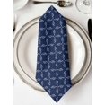 thumbnail image 2 of Cloth Napkins Set of 2 - 20x20 Inches, Navy Blue Washable Reusable Table Napkins, Geometric Leaf Diamond Plaid Abstract Check Soft & Absortbent Dining Napkin for Party Wedding Hotel Restaurant, 2 of 8