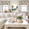 thumbnail image 4 of Vintage Rooster Valance Curtain Farmhouse Sunflower Window Valances Rod Pocket Short Curtains Window Treatments for Kitchen Bedroom Bathroom Laundry 56" x 16", 4 of 9