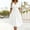 White, variant on Women's Solid V-Neck Short Sleeve Mid Calf Summer Casual Dress