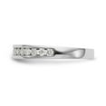thumbnail image 3 of 14K White Gold Ring Band Wedding Diamond Round , Size 5, 3 of 7