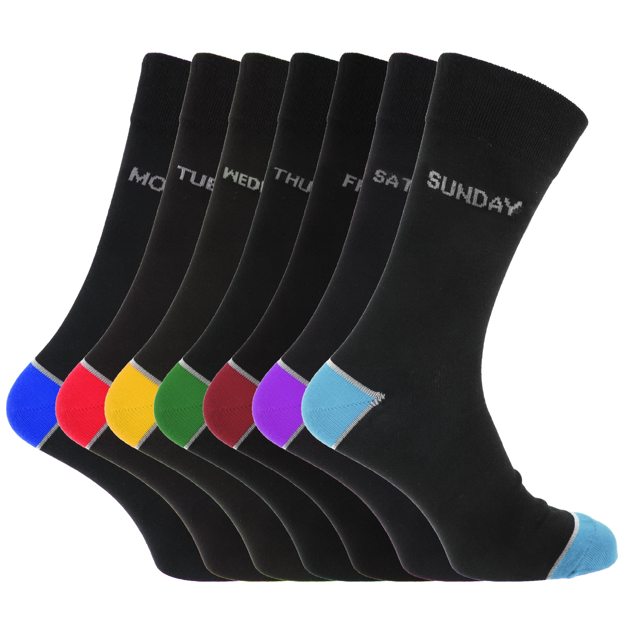 Mens Cotton Rich Days Of The Week Socks (Pack Of 7) Walmart Canada
