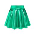 thumbnail image 2 of Girls Metallic Skater Skirt Christmas Halloween Cosplay Skirts Shiny Pleated Short Skirt Kids Dance Performance Party Skirt, 2 of 8