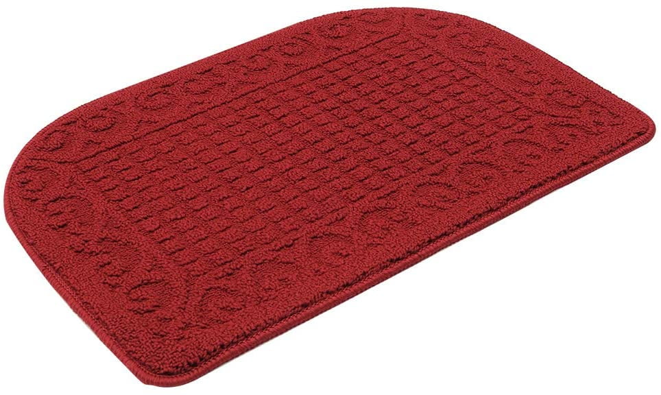 27X18 Inch Anti Fatigue Kitchen Rug Mats are Made of 100% Polypropylene Half Round Rug Cushion Specialized in Anti Slippery and Machine Washable Navy 1pc 