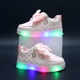 thumbnail image 4 of HZLPFO Kids Tennis Shoes Toddler Light Up Shoes Girls Boys Led Flashing Lightweight Tennis Walking Sneakers for Big Kid and Little Kid(Pink,Size 11), 4 of 4