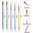 thumbnail image 4 of crativent 5pcs Versatile Double Ended Nail Art Brushes For Point Drill And Dotting 1Set, 4 of 6