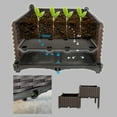 thumbnail image 3 of Barton 2-Piece Raised Garden Bed Planter Box with Self-Watering Design and Drainage Holes, Brown, 3 of 6