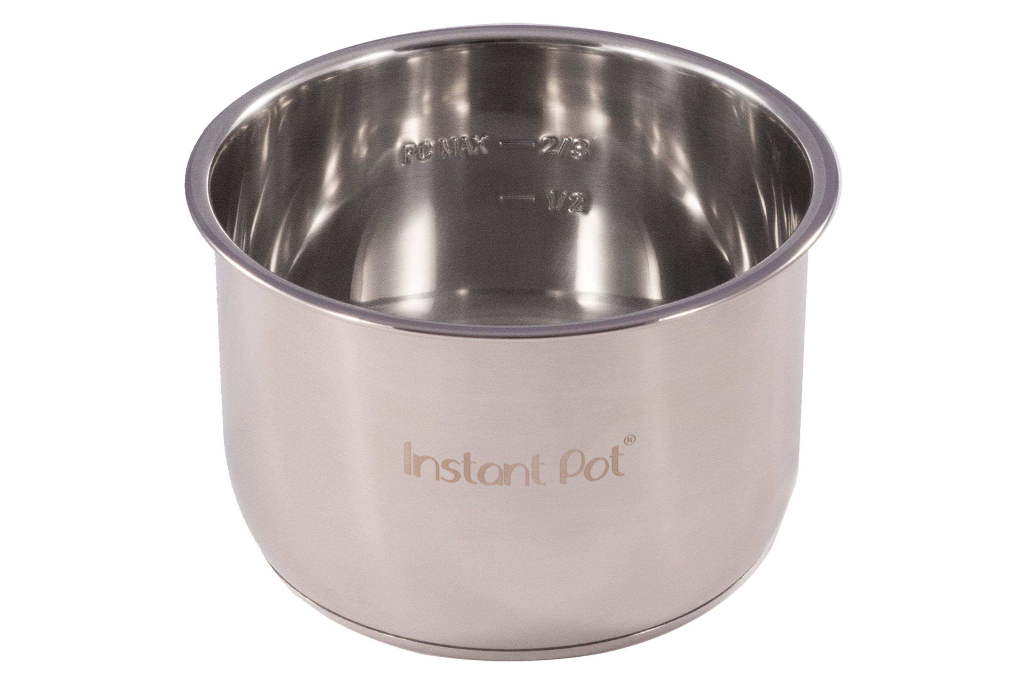 Instant Pot Inner Pot with 3-Ply Bottom, 6 Quart, Stainless Steel