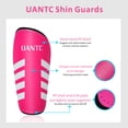thumbnail image 3 of Uantc Lightweight Unisex Kid Adult Soccer Shin Guard, EVA Foam Rose Red, 5.70 x 3.80 x 1.15 inches, 3 of 7