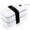 thumbnail image 4 of 1 fiambrera japonesa de doble capa, fiambrera Bento Box, contenedor de almuerzo para estudiante trabajador HOMEMAXS 9874142-MX, 4 of 6