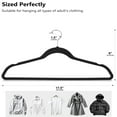thumbnail image 2 of ACSTEP Velvet Clothes Hangers 40 Pack, Non-Slip Hangers with 360 Rotating Hook, Black, 2 of 7