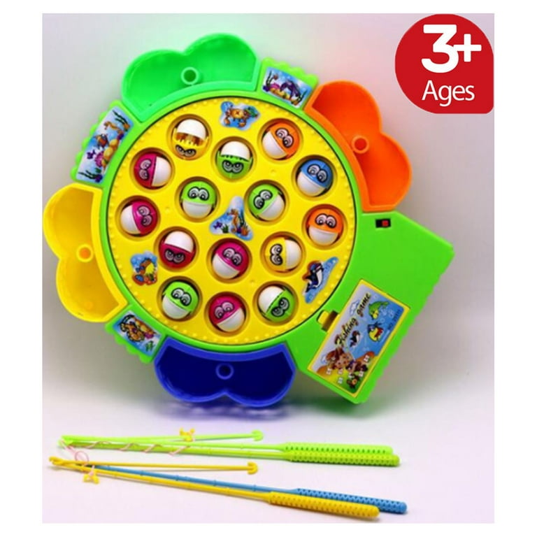 23 PCS Musical Fishing Game Toddler Toys Preschool Alphabet Fish Board  Games for 2 3 4 Year Old Girls Boys Kids Birthday Learning Education Math  Toys with Poles 