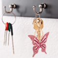 thumbnail image 4 of Butterfly Keychain Sparkling Crystal Rhinestones Keyring Bag Pendant Charms Decoration Pink, 4 of 9