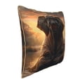 thumbnail image 2 of Susaid Lake Meditating Elephant Print Velvet Throw Pillow Covers Home Art Deco Pillowcase Square Pillow Case Cushion Cover for Bed Sofa Living Room Car Indoor and Outdoor-18"x18", 2 of 8