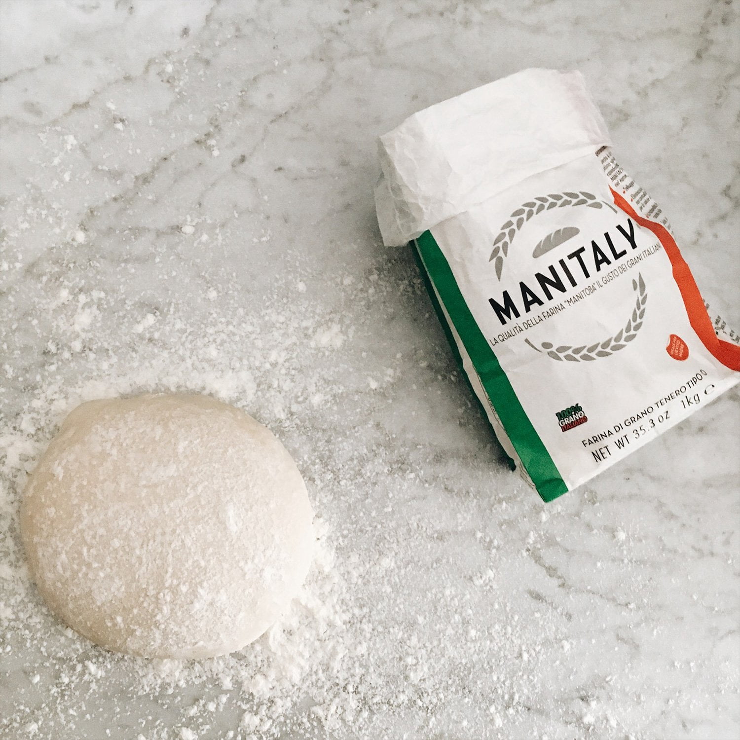 Manitaly Manitoba Type ?0? Flour Made with 100% Italian Wheat 2.2 Lbs (1 kg)