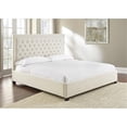 thumbnail image 2 of Steve Silver Isadora Tufted King Platform Bed in White, 2 of 4