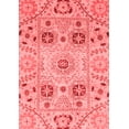 thumbnail image 1 of Ahgly Company Machine Washable Indoor Rectangle Abstract Red Modern Area Rugs, 7' x 10', 1 of 4